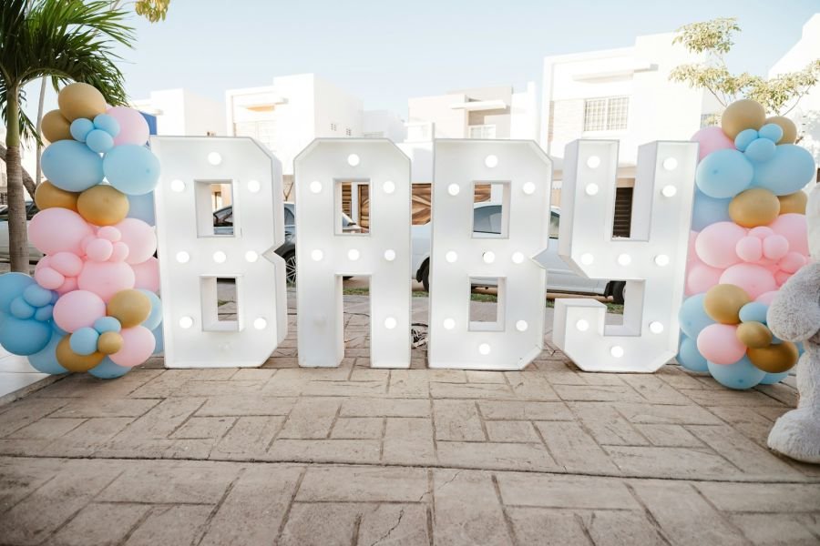 Welcome Baby Marquee Letters