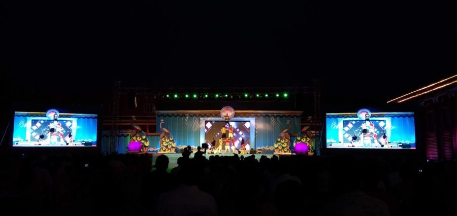Product launch event backdrop