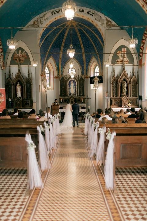 Church wedding ceremony decoration